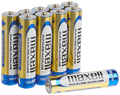 Maxell 723810 Ready-to-go Long Lasting and Reliable Alkaline Battery AAA Cell 10-Pack