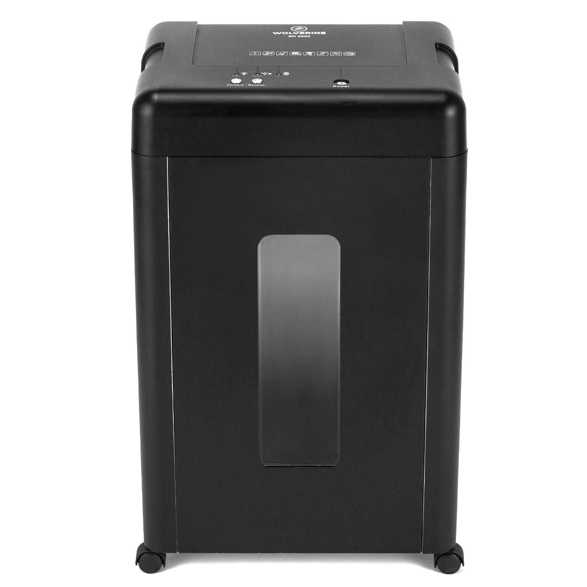 WOLVERINE 15-Sheet Super Micro Cut High Security Level P-5 Heavy Duty Paper/CD/Card Shredder for Home Office, Ultra Quiet by Manganese-Steel Cutter