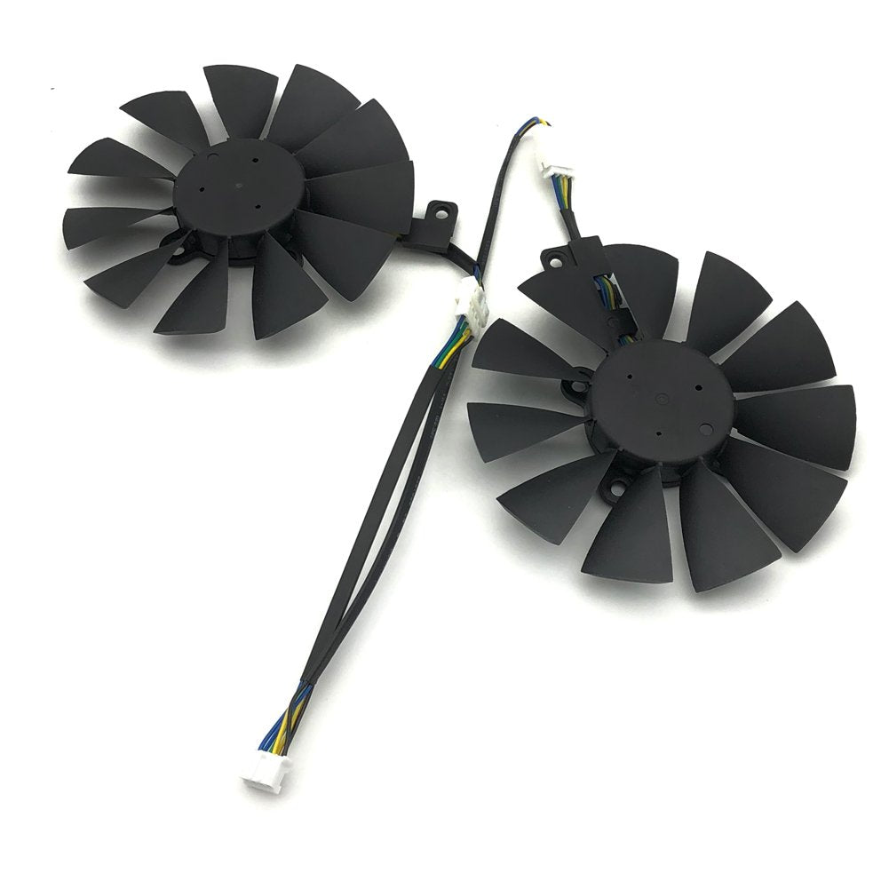 Z.N.Z A Pair 87MM Cooler Fan for ASUS GTX1060 1070 Ti RX 470 570 580 Graphics Card T129215SU Cooling Fans