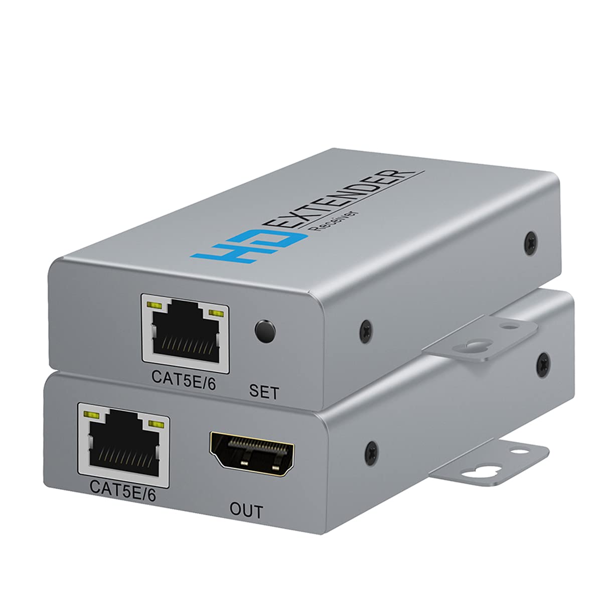 HDMI Extender Over Network IP Ethernet Kit Cat5e / Cat6 Cable 1080P @ 60Hz - Up to 164 ft - HDMI Loop Out POE Function Supported (Transmitter