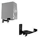 Rockville RHSB8 Adjustable Wall Mount Speaker Brackets (Pair), 180-Degree Swivel, 10-Degree Tilt, 40lb Capacity, Perfect for Home Theater and Studio