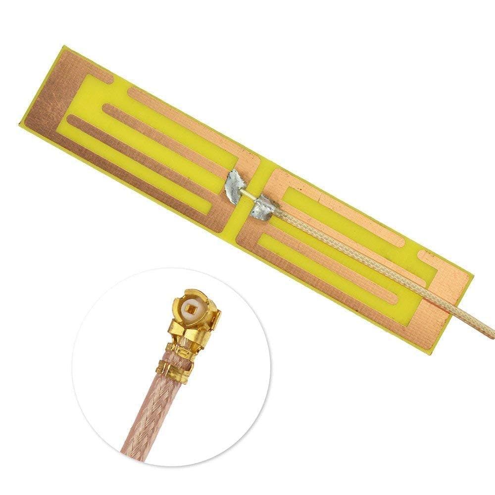 wlaniot 2.4G Wireless Mini PCI PCI-E WiFi Bluetooth Internal Antenna Built-in Antenna (5dbi,700-2600Mhz,U.FL/IPX Connector,RG178 Cable 4inches) 2pcs