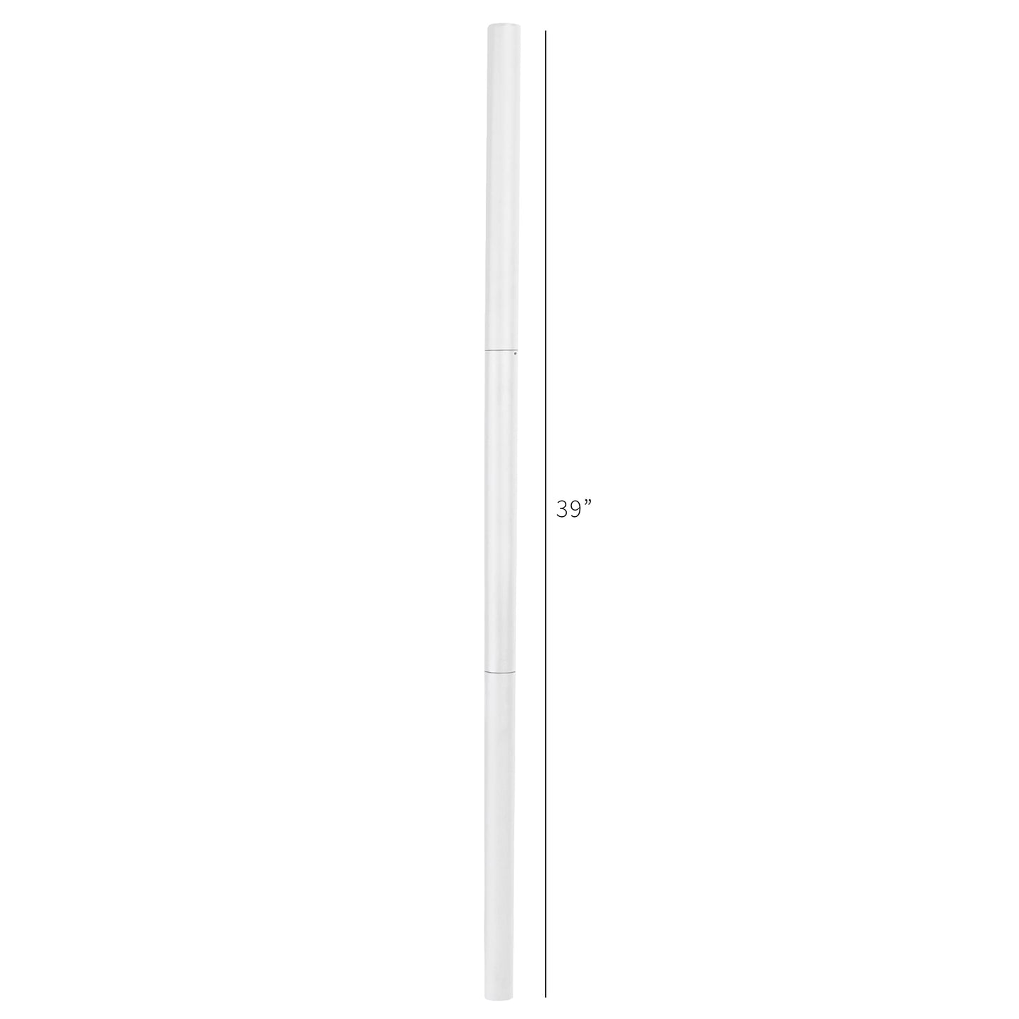 VIVO White Steel Extra Tall 3 Section Monitor Stand Pole 39 inches, Sturdy Center Pole for Monitor Mounts, PT-SD-PL01BW