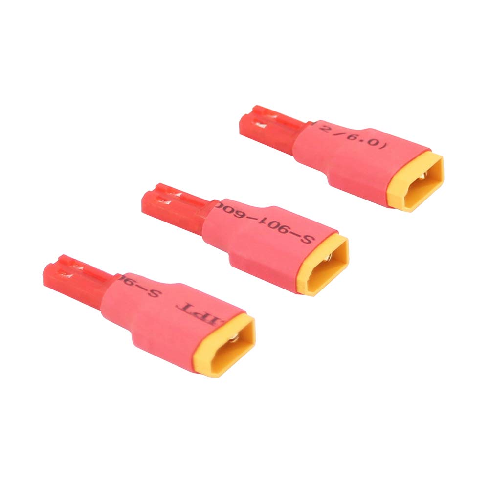 OliRC 3pcs XT30 / XT-30 Male to JST Connector Adapter(C93-3)