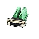 Twinkle Bay DB15 Connector to Wiring Terminal Db15 Breakout Board Solder-Free (Female Adapter with Nut)
