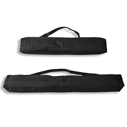 FIEWSZIHU Portable Carrying Bag 23.6in and 33.2in Case with Shoulder Strap Folding for Light Stand Camera Tripod Monopod, Black