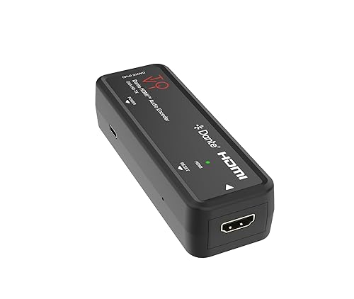 ToVi Dante HDMI Audio Transmitter - 2CH HDMI to Dante Converter, 24-bit, 32-192kHz, AES67, PoE/USB-C Power, Low Latency