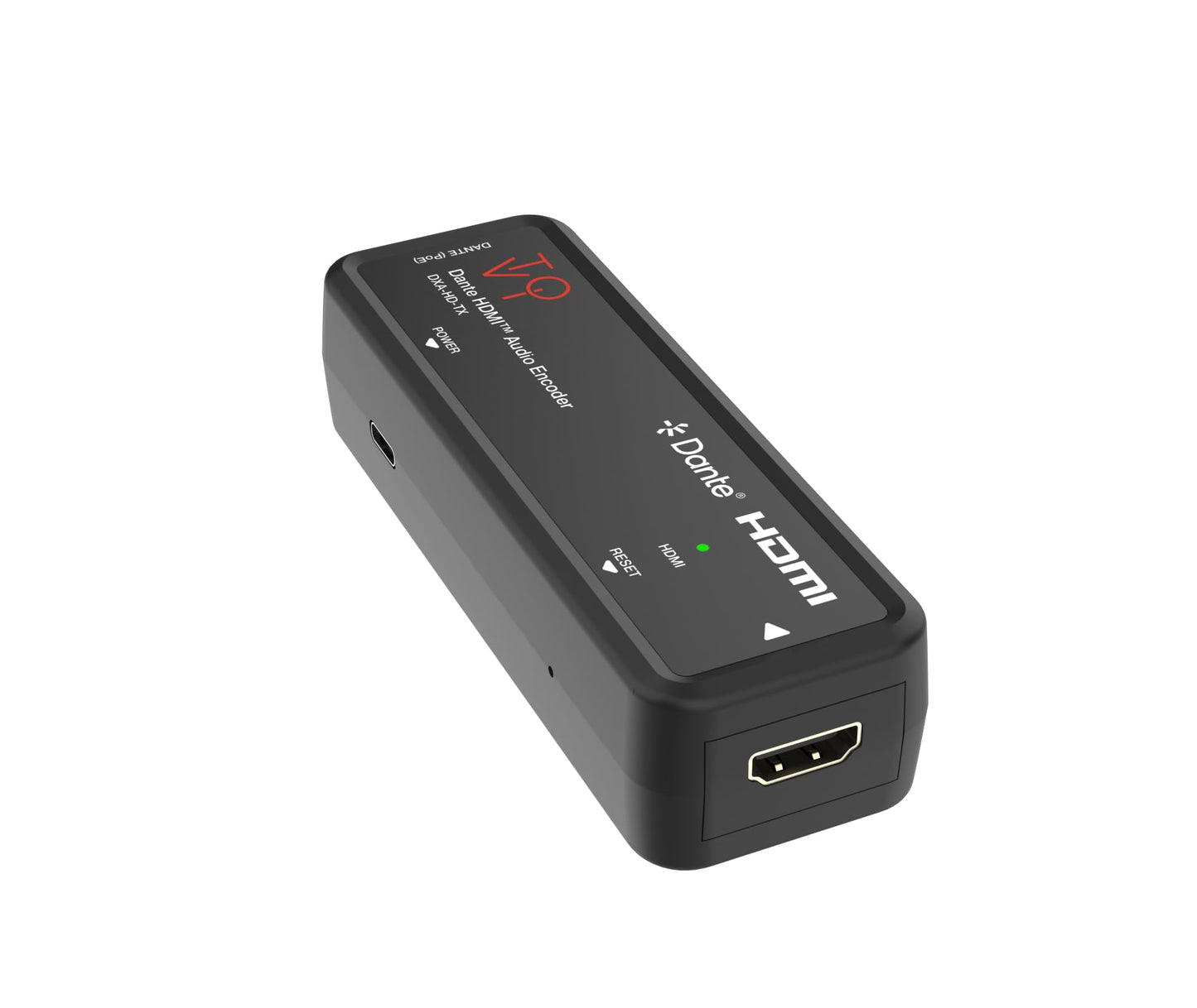 ToVi Dante HDMI Audio Transmitter - 2CH HDMI to Dante Converter, 24-bit, 32-192kHz, AES67, PoE/USB-C Power, Low Latency