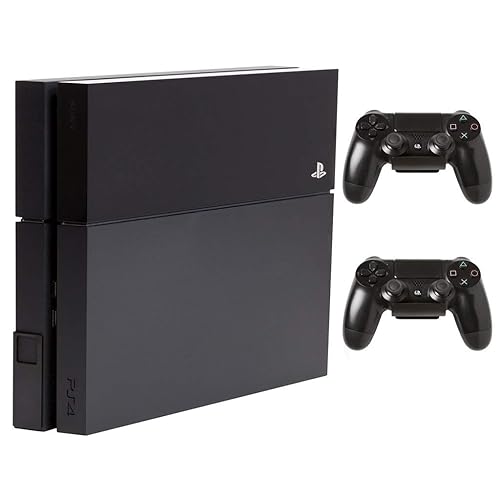 HIDEit Mounts 4 Bundle, Wall Mounts for Original PS4 and Controllers, Steel Mount for PS4 Original and 2 Controller Mounts to Safely Store Your PS4