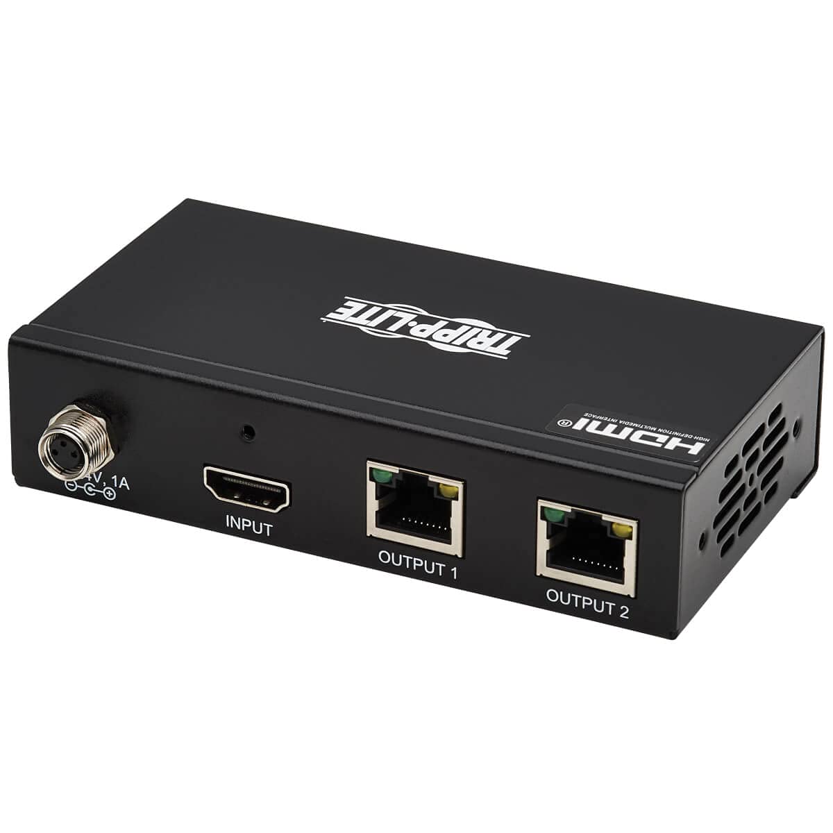 Tripp Lite HDMI Over Ethernet Cat6 Splitter 2-Port - Up to 230 feet or 70.1 Meters - 4K 60Hz Video, HDR, 4:4:4, PoC, HDCP 2.2, TAA Compliant