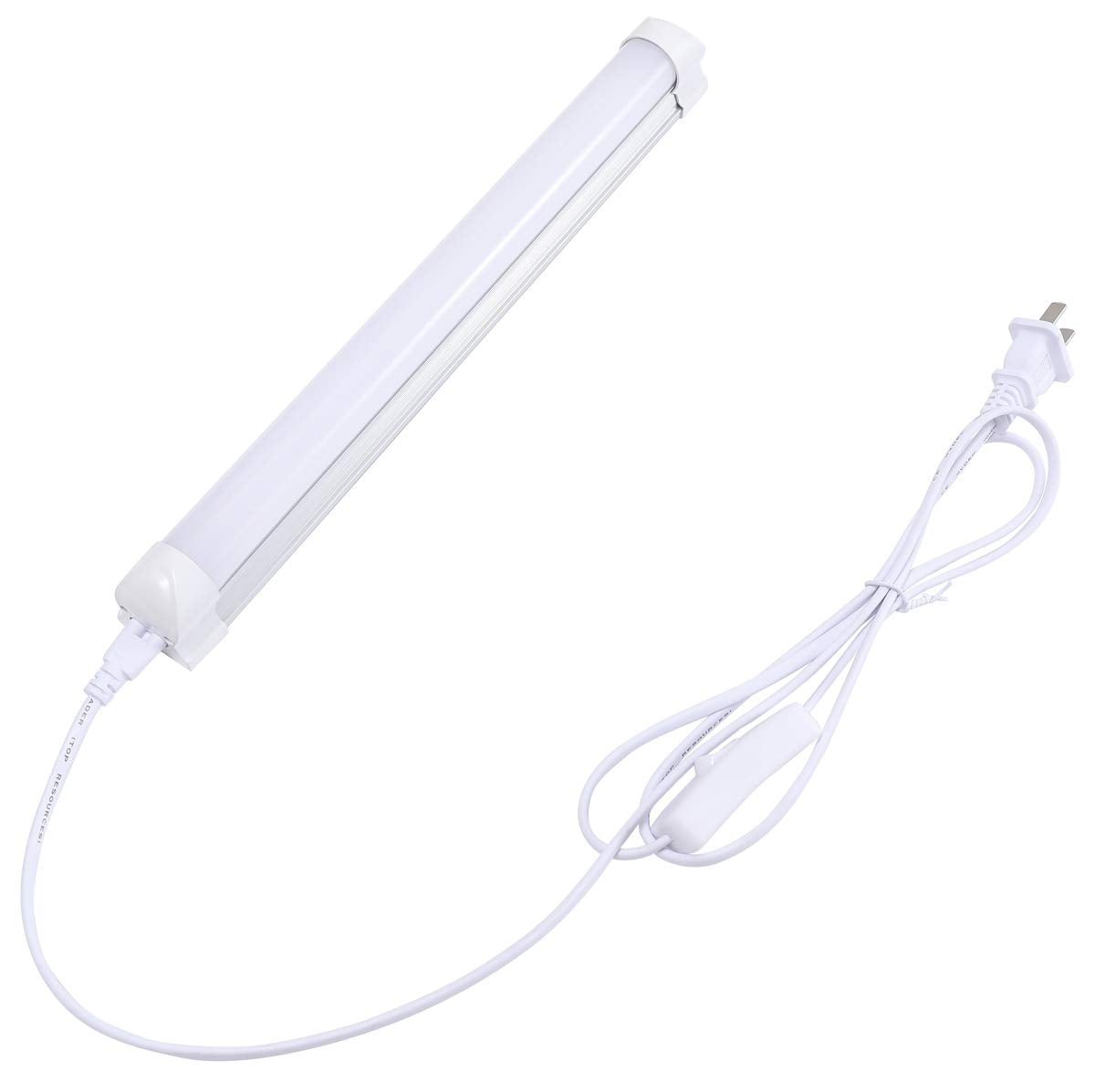 Ledytech 12inch 1200LM LED Under Cabinet Light, T8 Integrated Tube Light Fixture for Utility Shop, Ceiling Lighting with ON/Off Switch Equ 50w Warm