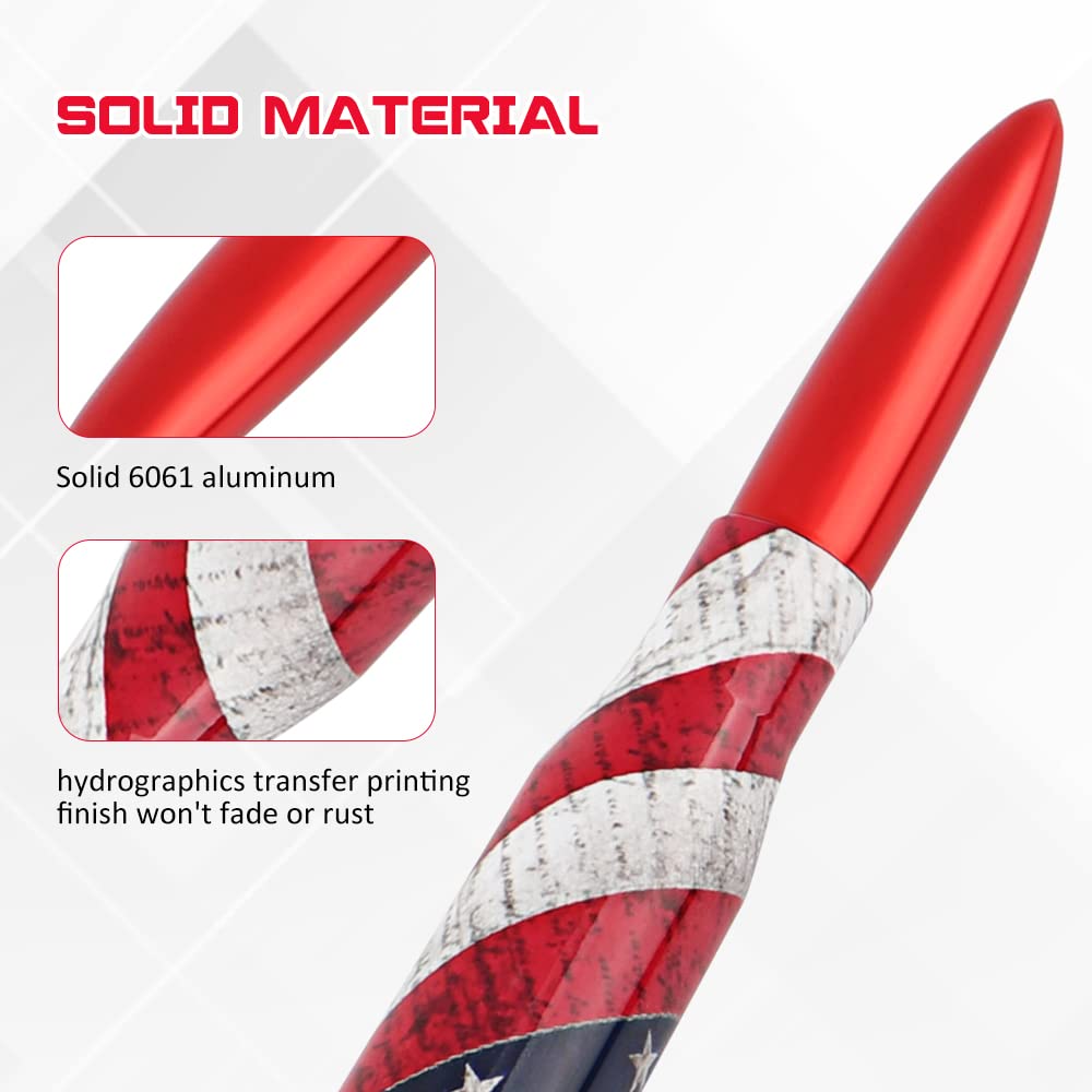 for Jeep Gladiator Antenna, 5.5 Inch Car Radio Replacement Car Wash-Proof American Flag Design Radio Antenna Compatible with Jeep Wrangler JK JL JT