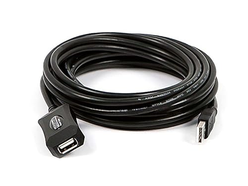Monoprice USB 2.0 Male to Female Active Extension/Repeater Cable - Use with PlayStation, Xbox, Kinenct, Oculus VR, Card Reader, Hard Drive, Keyboard