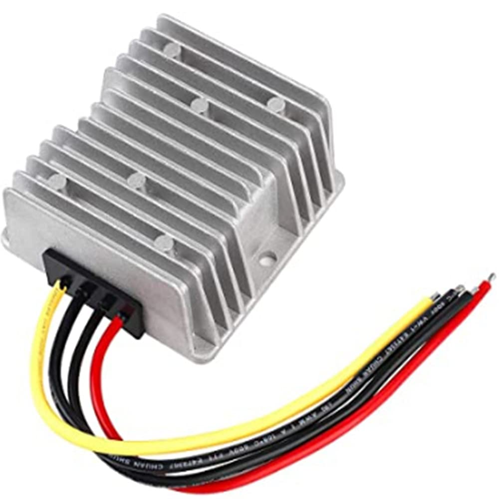 SZZWJ Voltage Converter DC 12V Step-up to 56V 3A 168W Power Supply Module Waterproof light grey ZD168-1256L01 75*75*32mm