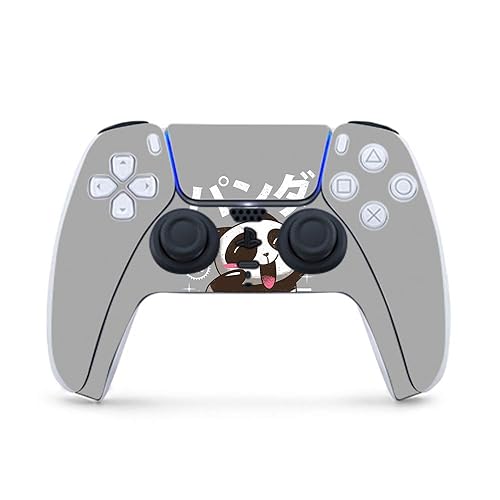 MightySkins Gaming Skin for PS5 / Playstation 5 Controller - Panda Kawaii | Protective Viny wrap | Easy to Apply and Change Style | Made in The USA