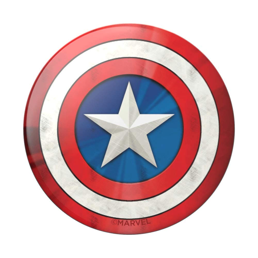 PopSockets Adhesive Phone Grip, Holder, Phone Stand, Marvel - Captain American Icon