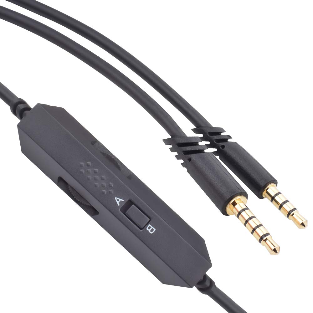 Alitutumao 3.3ft Auxiliary Gaming Cable for Astro A10 A40 A30 A50 Headsets, Compatible with Xbox One PS4 PC Mobile, Black, Male-to-Male 3.5mm Jack…