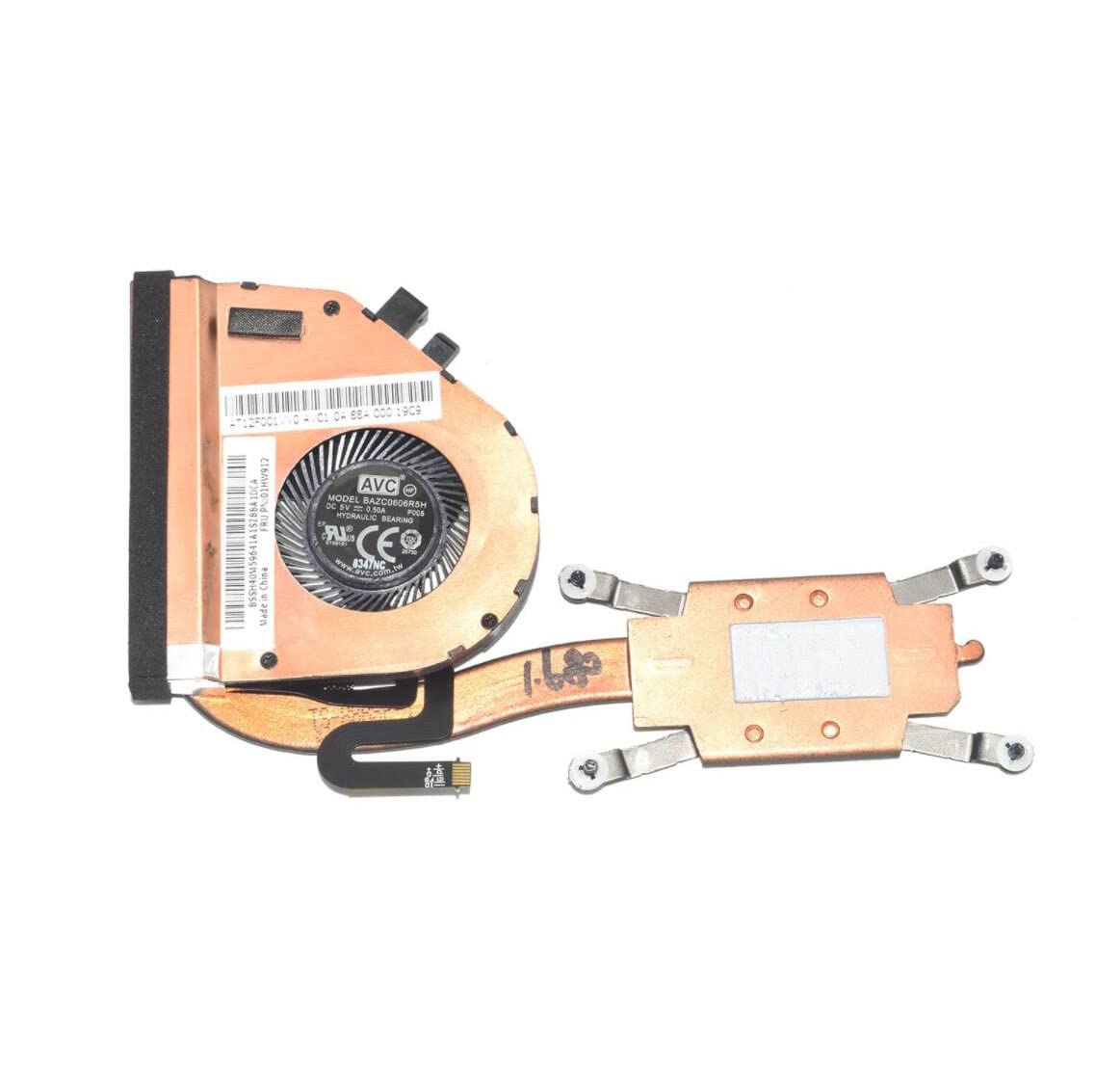 Fleshy Leaf CPU Cooling Fan Heatsink Replacement for Lenovo ThinkPad X270 X270S Series 01HW914 01HW912 01HW913