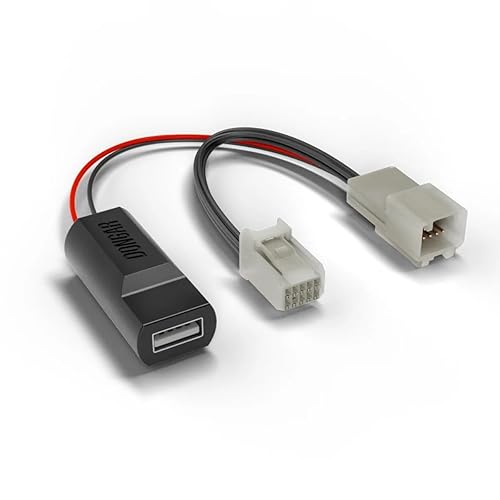 Dongar Classic - Dash Cam Power Adapter (10-Pin Type X) for Subaru WRX. Compatible with Various Models. Built-in USB Power Source, Connects