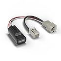 Dongar Classic - Dash Cam Power Adapter (10-Pin Type X) for Subaru WRX. Compatible with Various Models. Built-in USB Power Source, Connects