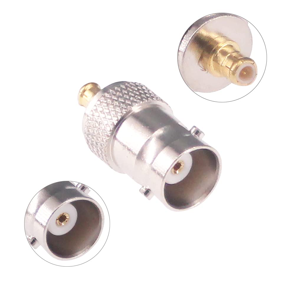 RFaha 4pcs MCX Male to BNC Female Connector RF Coaxial Coax Adapter(F70-4)
