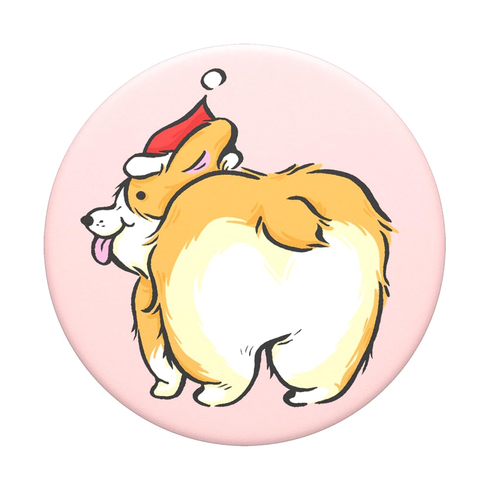 PopSockets Adhesive Phone Grip, Holder, Phone Stand, Christmas - A Corgi Christmas