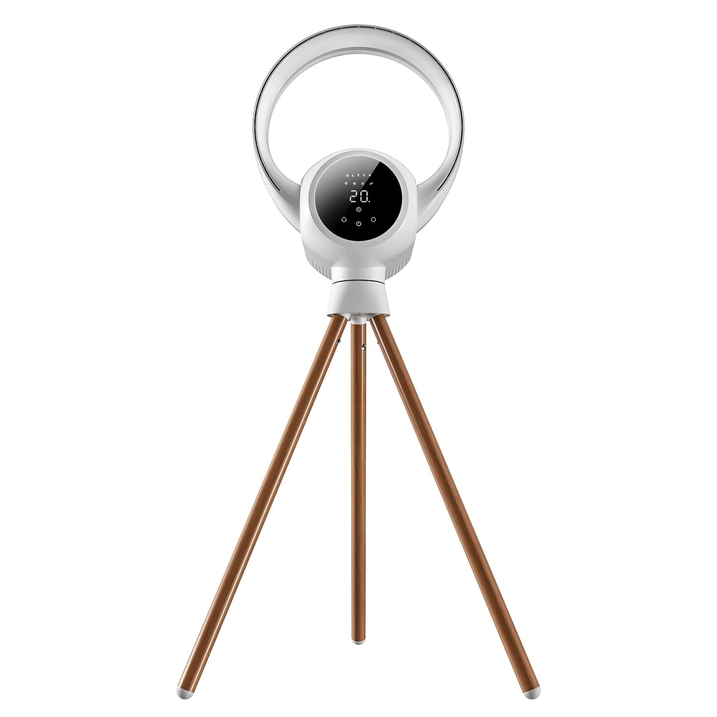 U ULTTY Bladeless Tower Fan for Bedroom, 25ft/s High-Speed Cooling Fan with 20 Speeds & 3 Modes, 270° Tilt & 90° Oscillating Quiet Standing Fan