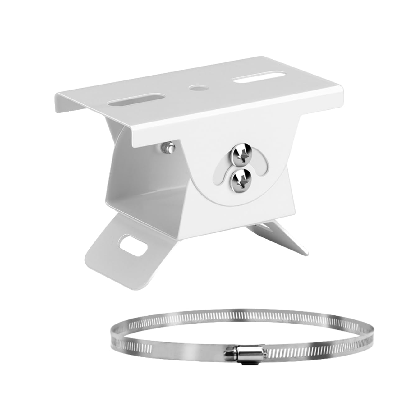 Coolotic Security Camera Corner Pole Mounting Bracket, Universal Wall Corner Mount Bracket Holder Stand for CCTV Camera PTZ Dome Vertical Pole