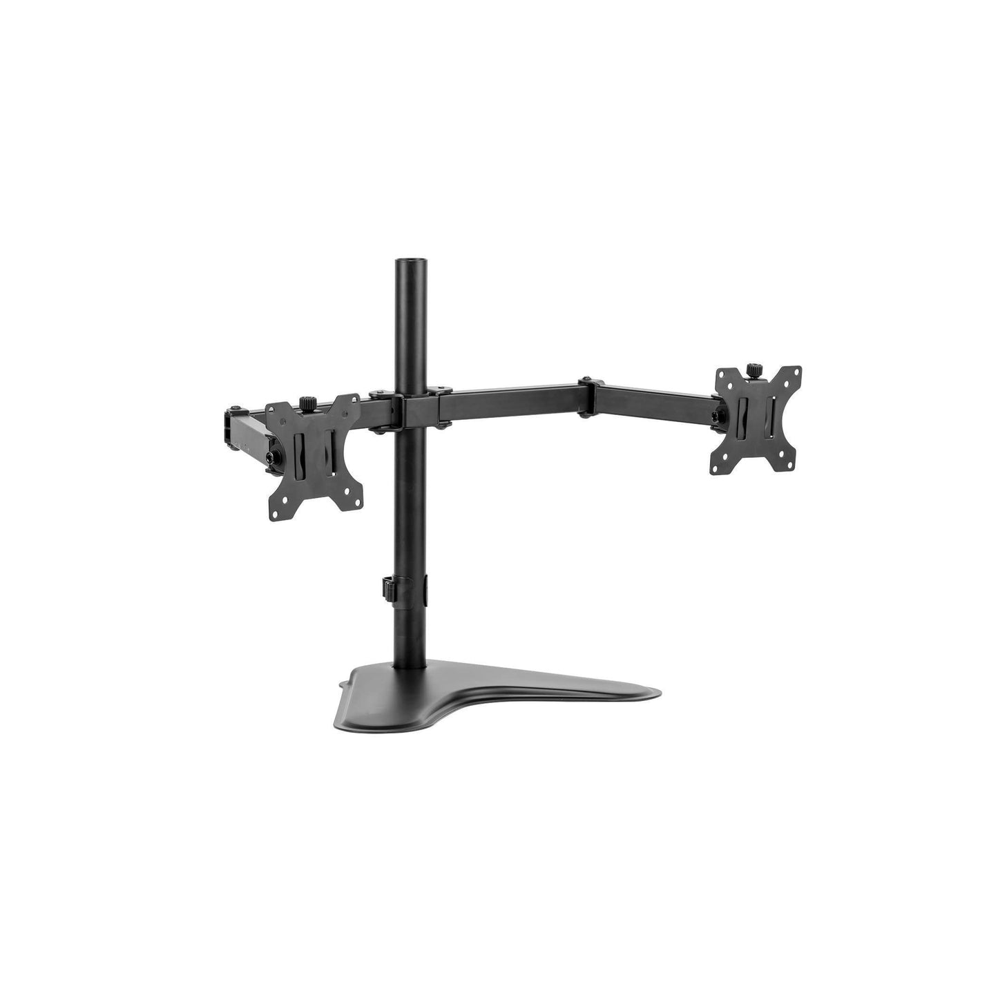 Fellowes 8043701 Professional Series Free Standing Computer Monitor Stand for 2 Monitors with Horizontal Monitor Arms, 27 Inch Monitor Capacity