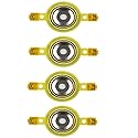 UCCKEYI High-Performance 1-inch Titanium Diaphragms (4pcs), 4-Ohm - Direct-fit Replacement for PRO-TW1L, PRO-TWX1, PRO-TWX1BK Drivers