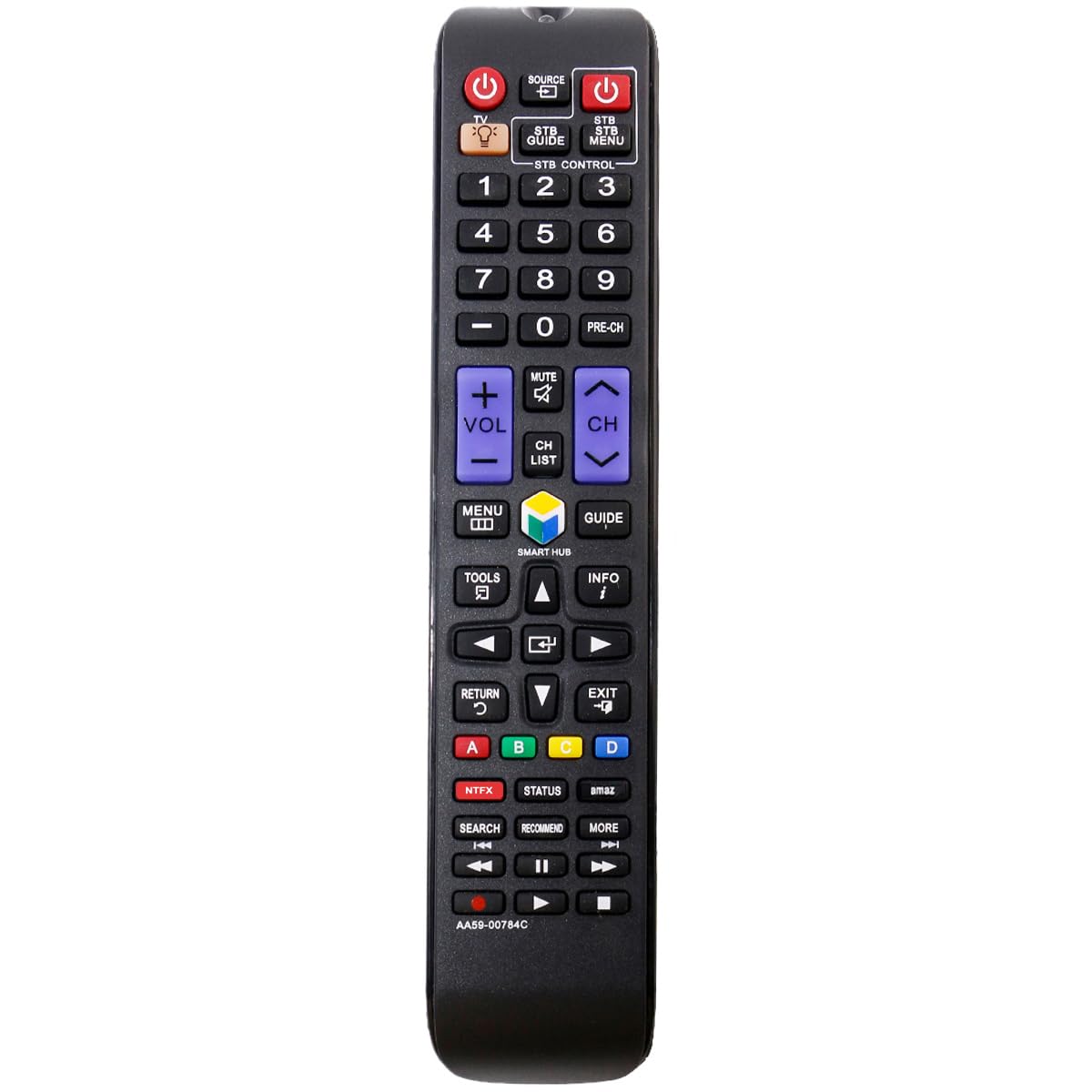 AA59-00784C Replacement TV Remote Control Sub AA59-00784A AA59-0784B BN59-01043A fit for Samsung UN65F6350A UN65F6350AF BN59-01043A UN55F9000