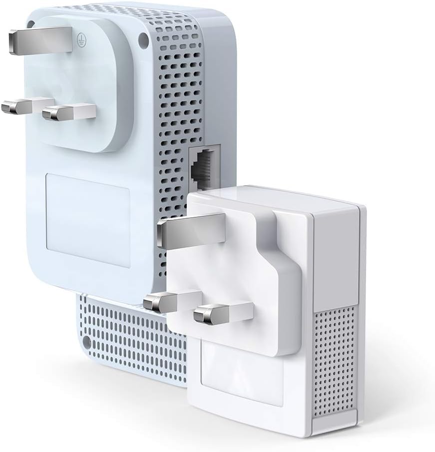 TP-Link Powerline WiFi Extender (TL-WPA7517KIT) - AV1000 Powerline Ethernet Adapter with Dual Band WiFi, OneMesh, Gigabit Port, Ethernet Over Power