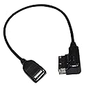 HQRP MDI AMI/MMI/USB Cable Adapter Compatible with Volkswagen Amarok, Beetle, EOS, Golf VI/VII, Jetta and Audi A1, A3, A4, A5, A6, A7, A8, Q2, Q3, Q5