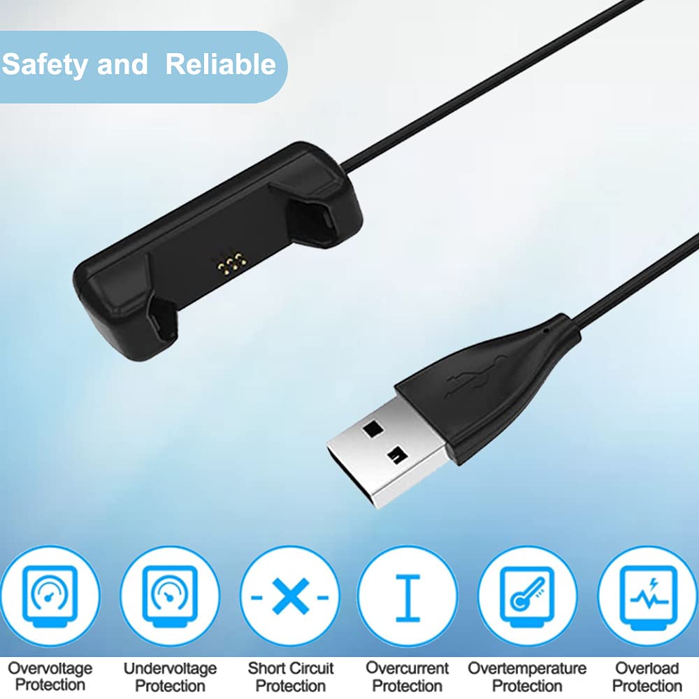 EXMRAT Compatible with Fitbit Flex 2 Charger Cable, Replacement USB Charger Charging Cable for Fitbit Flex 2 (Black)
