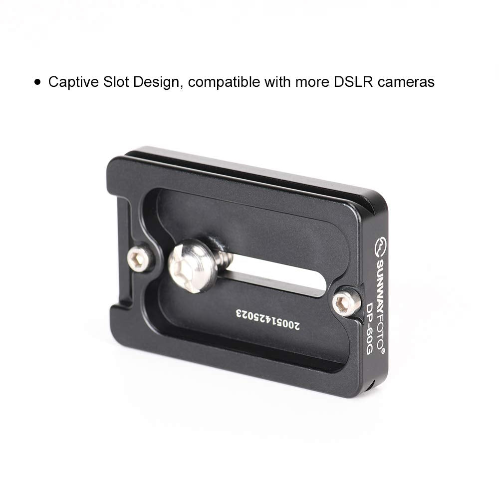 DP-60G Universal QR Plate, elaborately CNC machined from Aero-Space Grade Aluminum Material