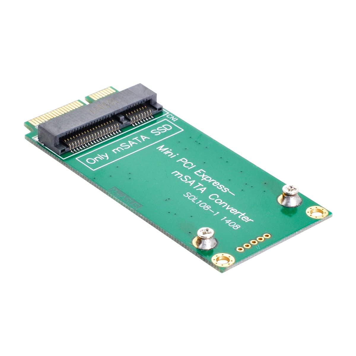 cablecc 3x5cm mSATA Adapter to 3x7cm Mini PCI-e SATA SSD for Asus Eee PC 1000 S101 900 901 900A T91