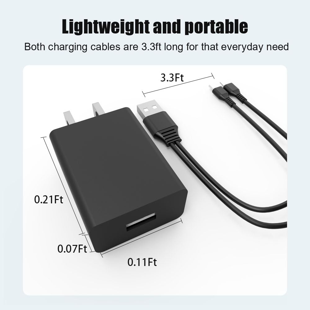 10W Charger Replacement Fit for Etekcity, JISUSU, Arboleaf, KOIOS Food Kitchen Scale AC Adapter with 5Ft USB C Charging Cable Power Cord