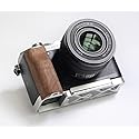 QR L Handle Hand Grip Wood Handle + Alloy Baseplate for Sony A7C Camera Holder (Wallnut + Sliver Alloy Baseplate)