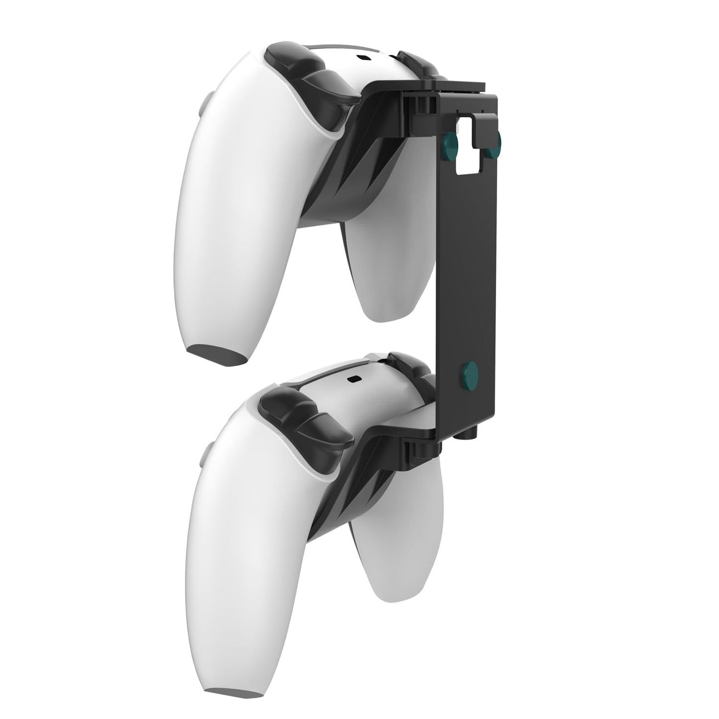 Monzlteck Dual Controller & Headset Holder for PS5 Slim/pro - No Screw Metal Wall Mount, Side Mount Storage, Space Saving Design for Gaming Setup