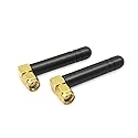 Mini Dual Band WiFi 6 2.4GHz 5GHz 5.8GHz MIMO 802.11 b/g/n/ac/ax RP-SMA Male Right Angle Antenna for FPV WiFi Bluetooth USB Adapter 6E PCIe Card Mini