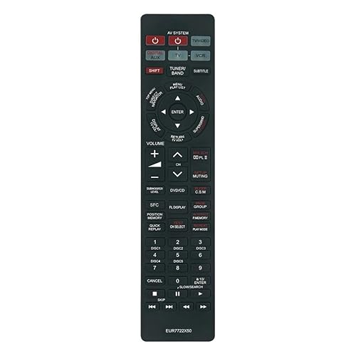 EUR7722X50 Replacement Remote Control for Panasonic DVD Home Theater Sound System in Living Rooms or Rooms, No Programming or Pairing Needed, Replace