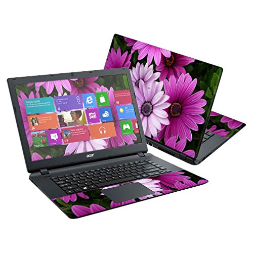 MightySkins Skin Compatible with Acer Aspire E15 ES1-511 15.6" Cover wrap Sticker Skins Purple Flowers