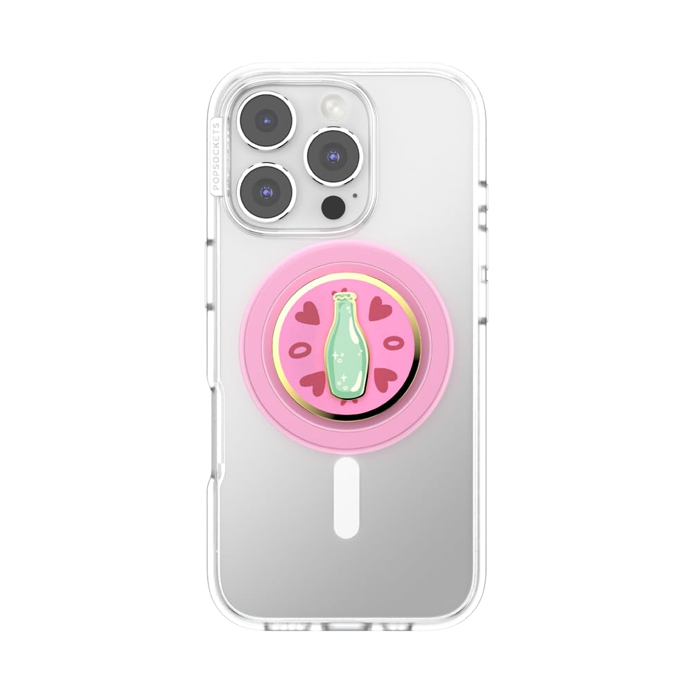 PopSockets Phone Grip for MagSafe, Magnetic Holder, Phone Stand, Spinner - Spinner Spin the Bottle