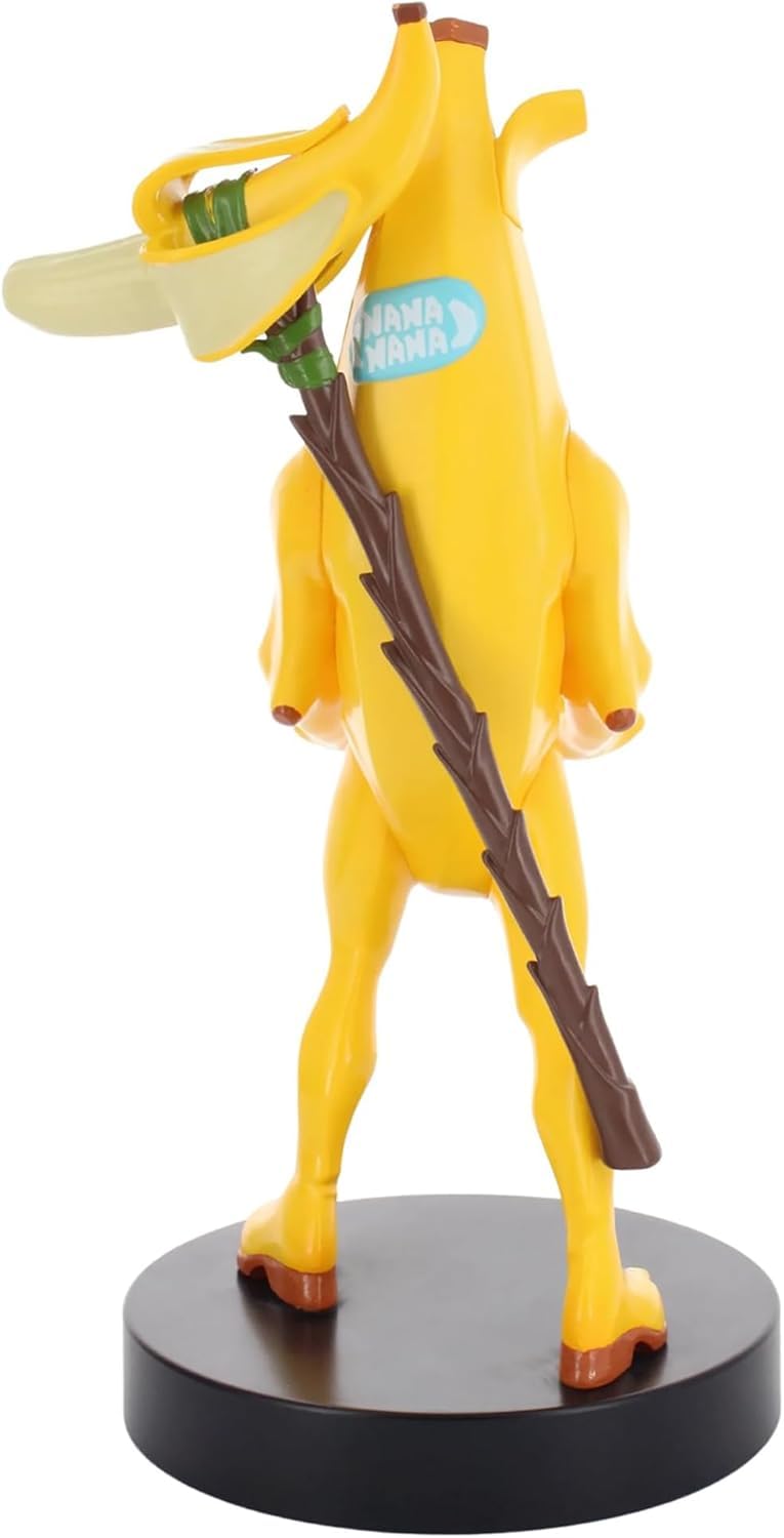Exquisite Gaming Fortnite Peely Cable Guy Controller Holder Figure, 8.5 in Yellow Banana Phone Stand