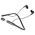 Promise A12 Neckband Bluetooth Earbuds - Wireless Headphones with Built-in Type-C OTG Connector, 60H Playtime, Fast Charging, Noise Cancelling