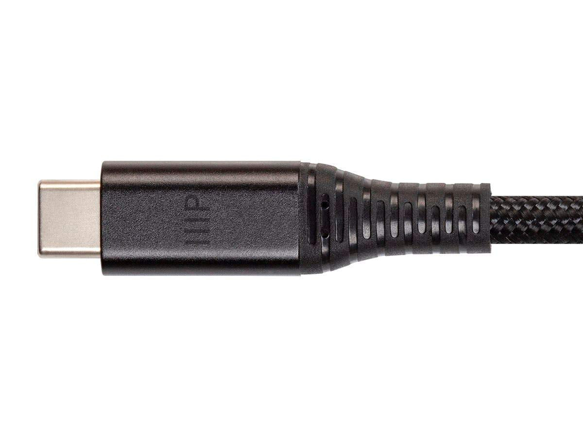 Monoprice AtlasFlex Series Durable USB 3.2 Gen 2 USB-C Data & Power Kevlar Reinforced Nylon-Braid Cable, 10Gbps, 5A/100W PD, 1m, Black