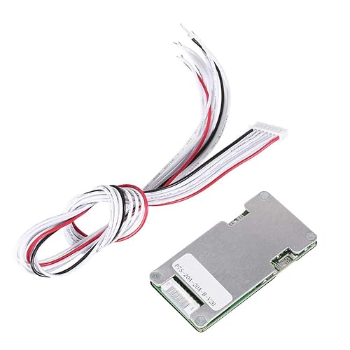 Yanmis 24V 20A 7S Lithium Battery Board with Balancing Function, Micro SATA Plug, Grey