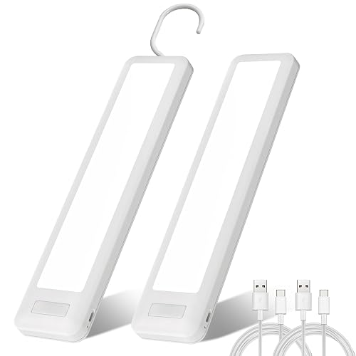 Dawnrise Under Cabinet Lights, 7.8 inch Motion Sensor Closet Light Indoor with Hook, Rechargeable Portable Lighting for Kitchen, Wardrobe, Closet