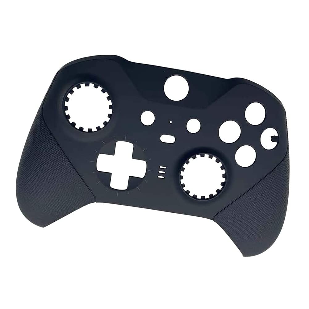 JMXLDS Replacement Front Housing Shell Cover Panel Faceplate Compatible with Xbox One Elite Series 2 Wireless Controller - Black