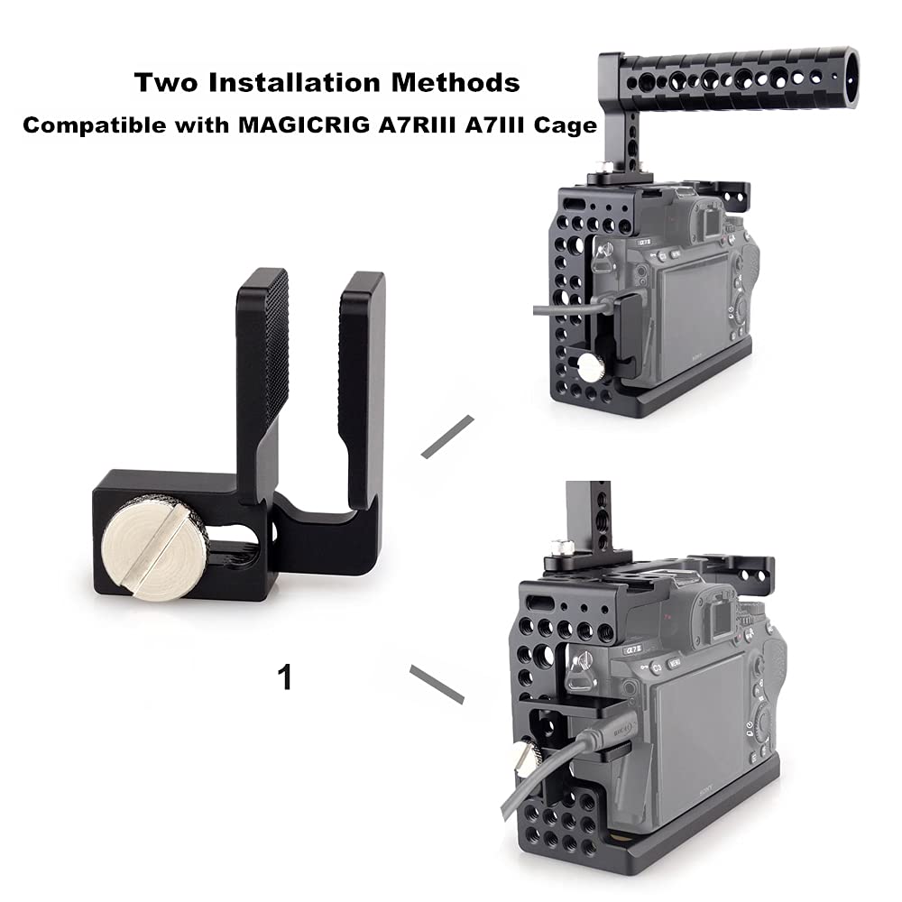 MAGICRIG HDMI Cable Clamp Lock for Sony A7RIII A7RII A7SII A7SIII A7MII A7III A7II Cage (New Version)